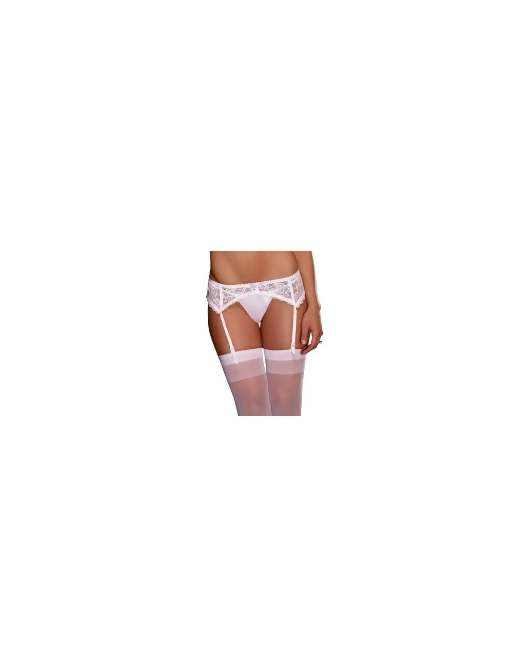 Porte jarretelle dentelle - DG8735WHT Dreamgirl 