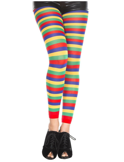 Legging fantaisie coloré bandes horizontales - MH35008RAI Music Legs 