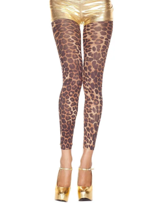 Legging fin voile imprimé léopard - MH35804LEO Music Legs