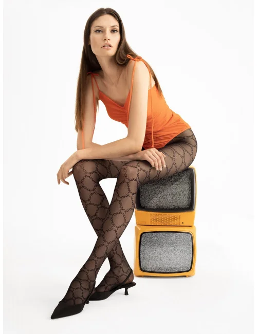 Unchained Collants 30 DEN - Noir Fiore