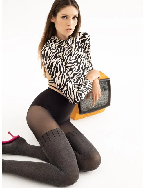 Stay Tuned Collants 60 DEN - Noir Fiore