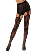 Collant fantaisie échancré sur le haut des cuisses - DG0438BLK Dreamgirl 