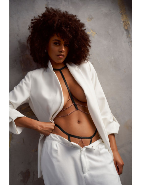 Ensemble 2 pièces en chaine rose gold - MAL2777BKRG Mapalé 