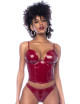 Ensemble 2 pièces en vinyle bordeaux - MAL2761GLWN Mapalé 