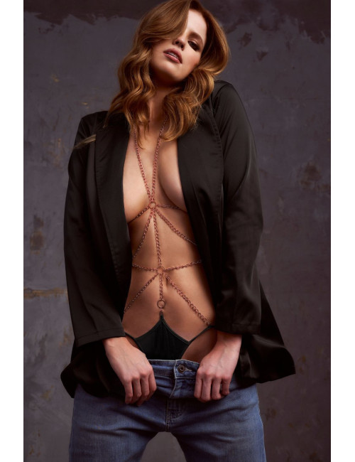 Body à chaine rose gold - MAL2775BKRG Mapalé 