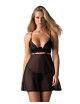 Noémie babydoll et String - Noire Obsessive 