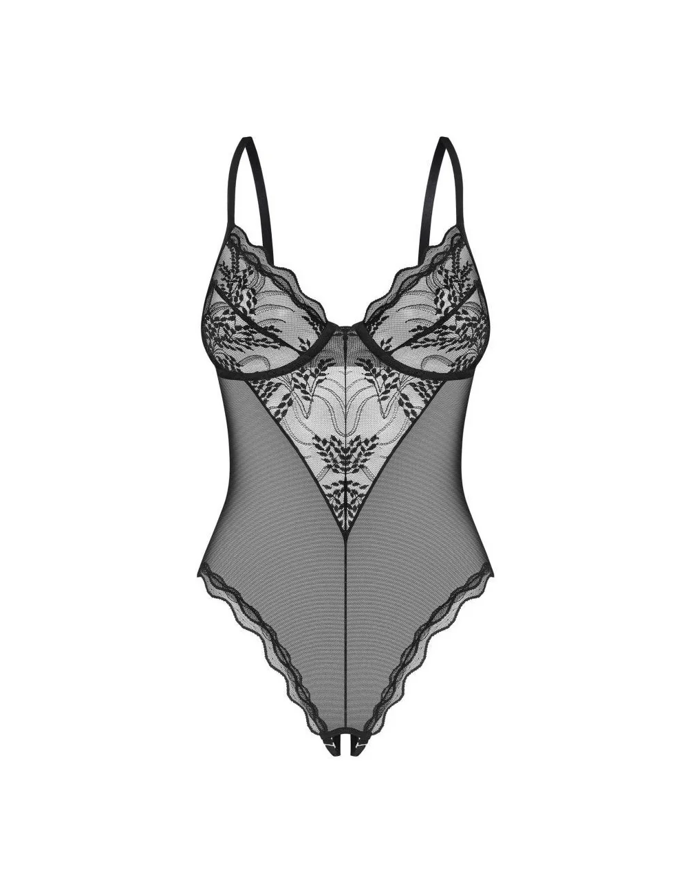 Perisia body ouvert - Noir Obsessive Exquisite 