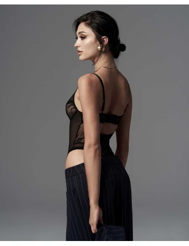 Perisia body ouvert - Noir Obsessive Exquisite 