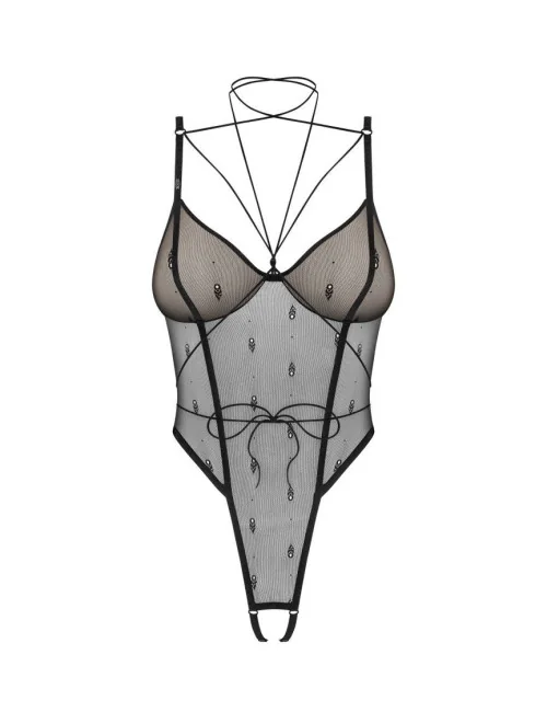 Anniverse special body ouvert et harnais - Noirs Obsessive Freedom