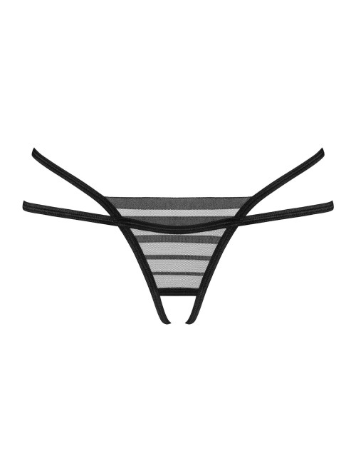 Lune Bellis string ouvert - Noir Obsessive Exquisite 