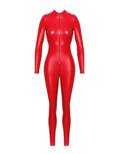 F353 Combinaison Orgia Rouge Noir Handmade 