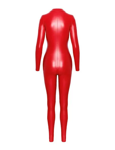 F353 Combinaison Orgia Rouge Noir Handmade 