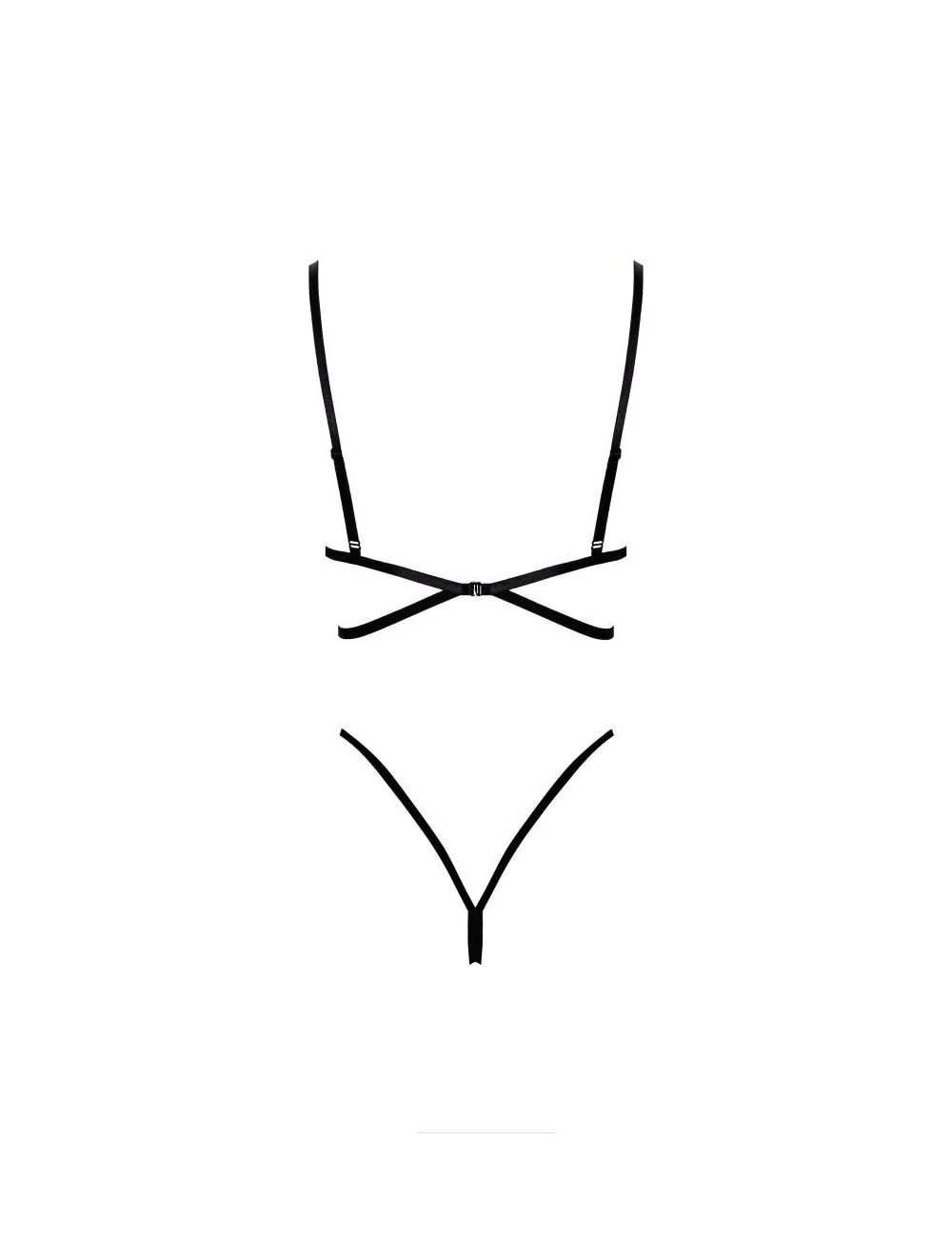 French Kiss 240 ensemble lingerie - noir Kissable par Noir Handmade 