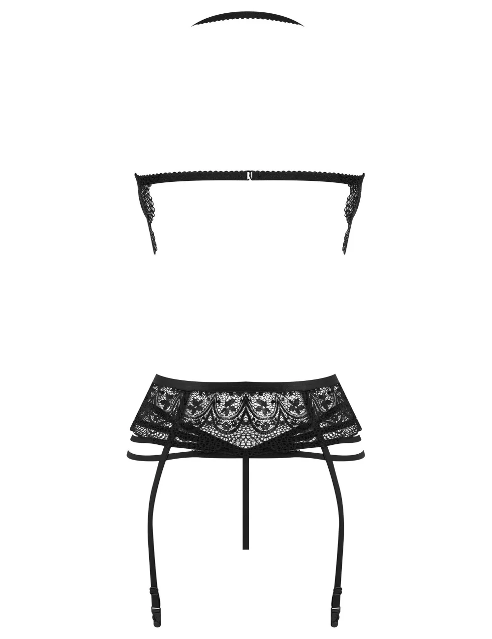 Lace Temptation ensemble - noir Beauty Night 