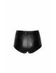 F318 Short wetlook imprimé crocodile sauvage Noir Handmade 