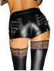 F138 Short Powerwetlook Noir Handmade 