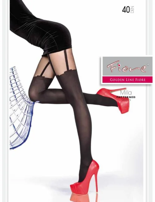 Milla Collants 40 DEN - Noir Fiore