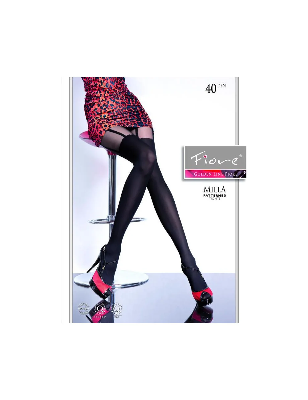 Milla Collants 40 DEN - Noir Fiore 