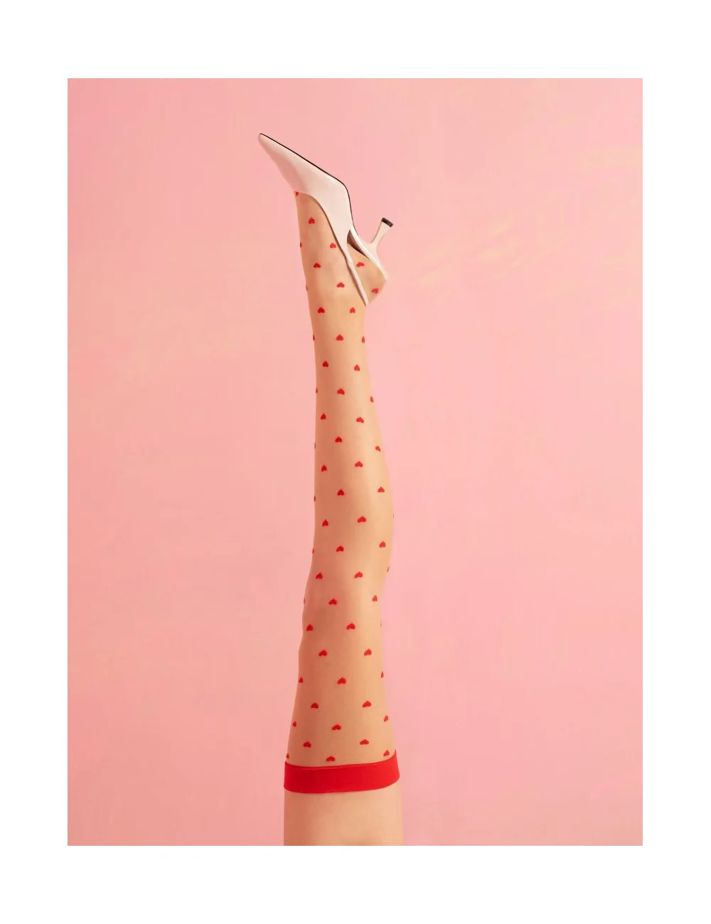 Love booster Bas 15 DEN - Rouge et poudre Fiore 
