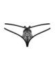 Intensa String Double Lanière - Noir Obsessive 