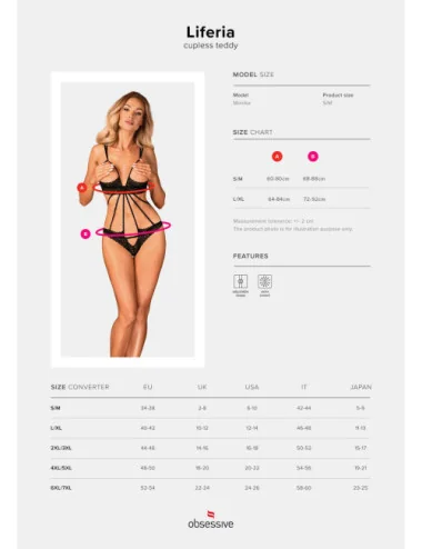 Liferia Body ouvert - Noir Obsessive 