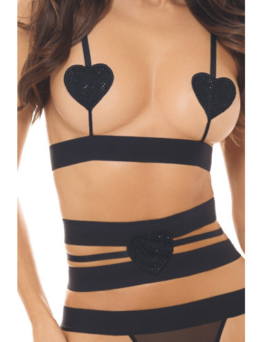 Ensemble 3 pièces noir - REN53051-BLK René Rofé 