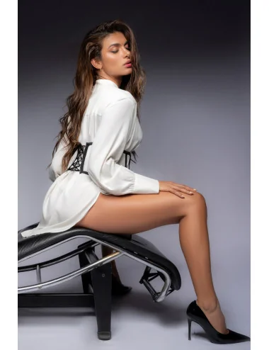 Serre taille et string noir - MAL2789BLK Mapalé 