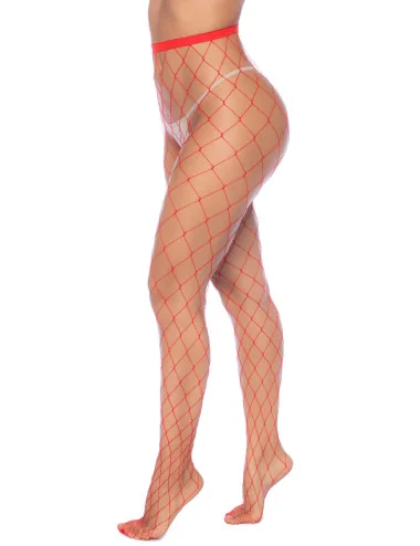 Collant large maille rouge - MAL1106RED Mapalé 