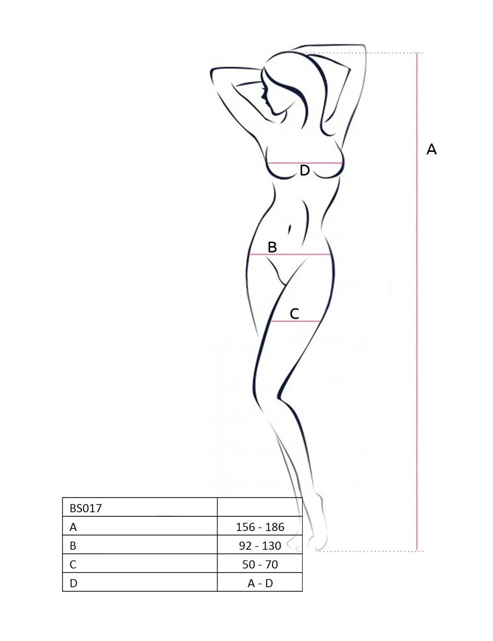 BS017 Bodystocking - Noir Passion Lingerie 
