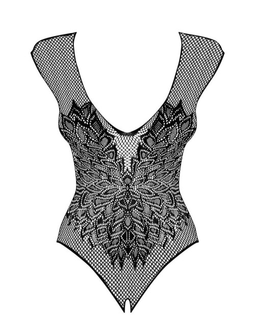 Laurine Body ouvert - Noir Obsessive 